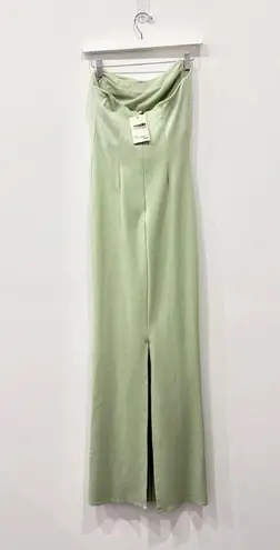 Michael Costello x Revolve Briggs Strapless Long Dress Sage Women's Size Medium Green