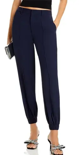 Cinq A Sept Tabitha Tapered Leg Crepe Jogger Pants Womens Size 14 Navy Blue