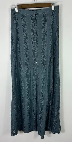 Vtg Y2K Wet Seal Lace Mesh Overlay Maxi Skirt Small Fairy Grunge Whimsigoth Blue