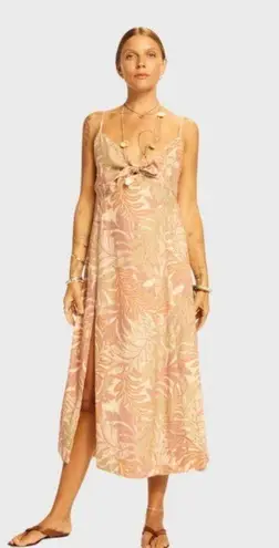 Natalie Martin 💕💕 Sophie Dress ~ Jungle Print Clay 100% Silk Large L NWT