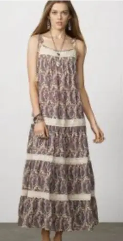 Denim & Supply Ralph Lauren Ralph Lauren Denim Supply Boho Tiered Maxi Dress Paisley & Crochet size small