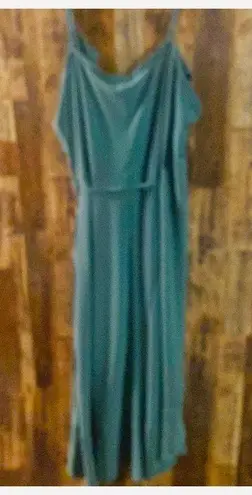 Bar III NWT  Plus Size Ruffled Sleeveless Wrap Midi Dress, green size 3X