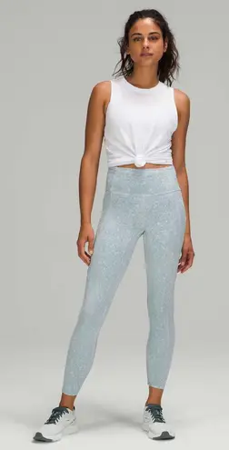 Lululemon  Fast and Free Tight 25" *Nulux City Grit White Blue Fog 2 - Image 1