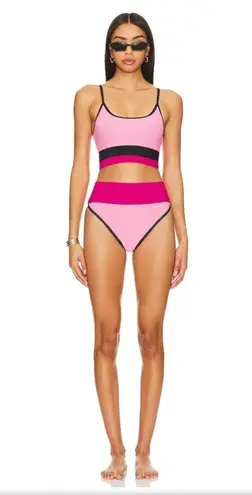 Beach Riot Emmy Bikini Bottom in Amour Colorblock, Medium , $98