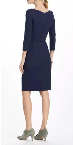Bailey 44 Anthropologie Navy Ina Boatneck 3/4 Sleeve Dress Size Small