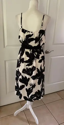 Morgan de Toi Midi A-line dress with black/white print