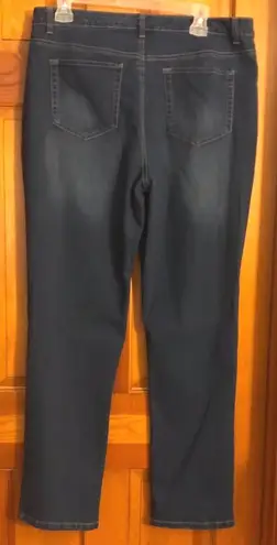 Style & Co . Tummy control straight leg blue jeans