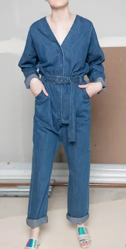 Rachel Comey Glitch Jumpsuit in Indigo Blue Denim Size 4