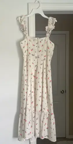 Flowy Floral Midi Dress Multiple Size M