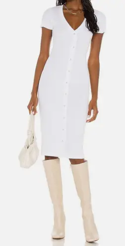 LNA x Revolve Chili Dress in White size Small New with tags Ribbed