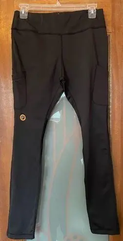 Racefaster Fleece Lined Black Legging Cycling Compression Spandex Stretch