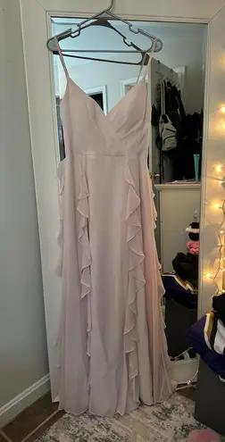 Azazie Abbey Blushing Pink Bridesmaid Dress Size 4 - $57 (70% Off Retail) -  From Stacia