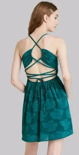 Wild Fable Dresses | Wild Fable Sleeveless Open Back Ruched Skater Dress | Color: Blue | Size: XL | Chic_Shopaholic's Closet