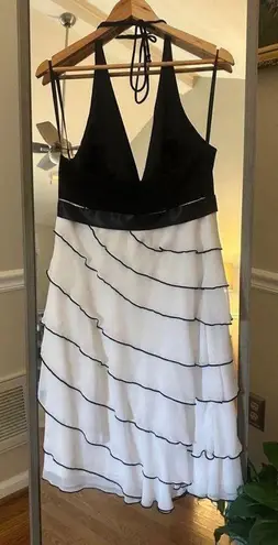Betsy and Adam Women's Dress, Size Small White & Black