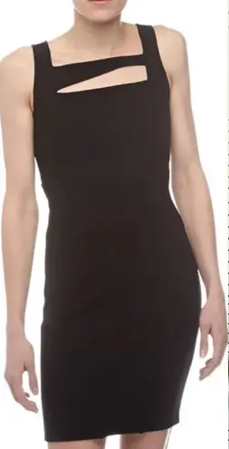 Helmut Lang Gala Knit Black Cutout Dress LBD