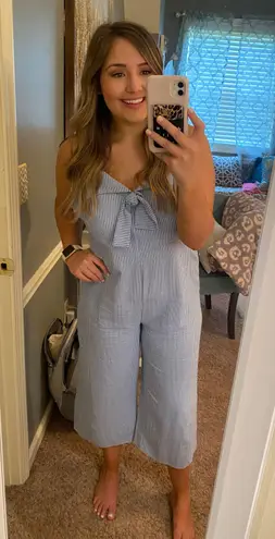 Pinstripe Jumpsuit Size L
