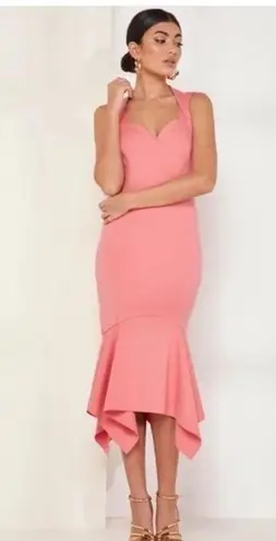 Elliatt Glasshouse Dress in Pink Crepe Size Small