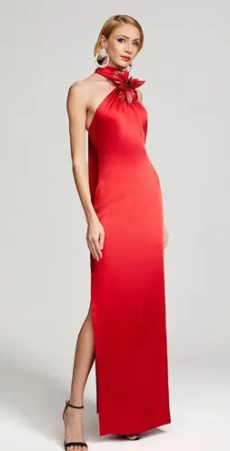 Halston Heritage HALSTON YULIA GOWN IN CRUSHED SATIN, Size 6, $845