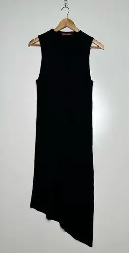 n:philanthropy Black Wool Cashmere Sleeveless Asymmetrical Duster Maxi Sweater S