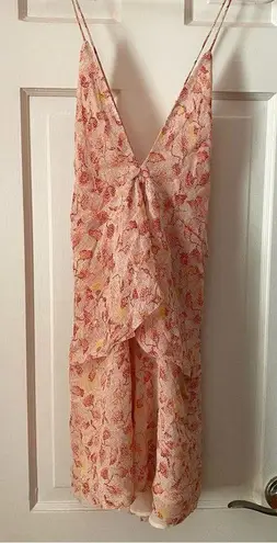 ZARA Pink Floral Chiffon Summer Mini Dress 'The Piper Dress'