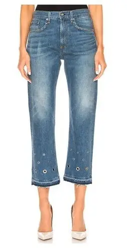 Rag and Bone  Vintage Crop Jeans Hyfielt Eyelet