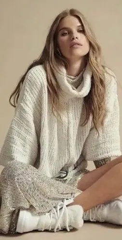 Free People  be yours cowl neck turtleneck sweater thumbnail 2