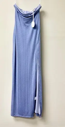 NWT MORE TO COME Jayne Strapless Side Slit Maxi Dress Lilac Women's Size XS Purple