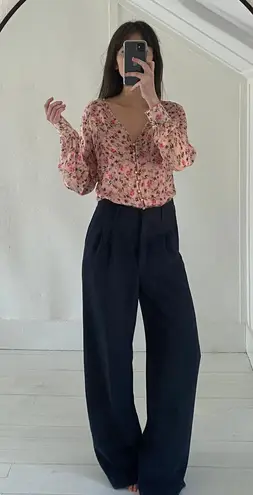 Cami NYC The Hope Floral Silk Bodysuit in Geranium