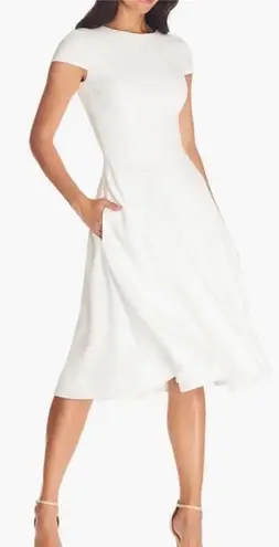 Dress the Population NWOT LIVIA GARNET RED FIT & FLARE DRESS sz L