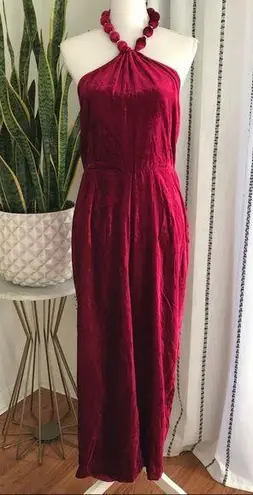 Johnny Was 👒Love Velvet Halter Romper Size S