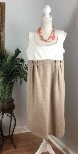 Necessary Objects By Ady Gluck Frankel 1X Light Brown Beige Sleeveless Pleated - Image 8