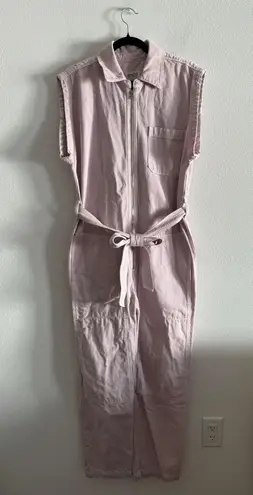 Etica NEW Erica Sabina Carpenter Jumpsuit M Orchid Ice