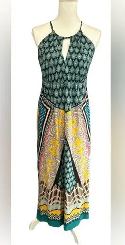Maggy London Geometric Jumpsuit with Vibrant Patterns