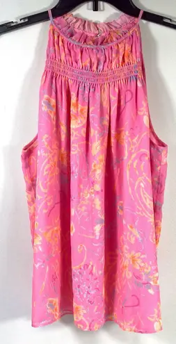 Ramy Brook NWT Harlie Paisley Halter Neck Tank Top in Peony Combo