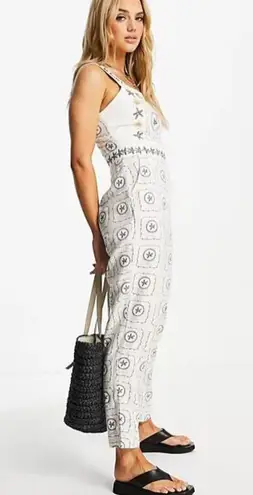 Asos Never Fully Dressed White Starfish Jumpsuit Size 4