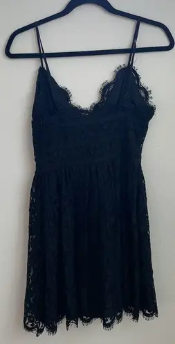 NBD Revolve  Black Give it up lace mini dress XS