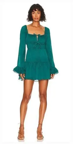 House of Harlow 1960 x REVOLVE Lara Mini Dress in Deep Teal Small Green