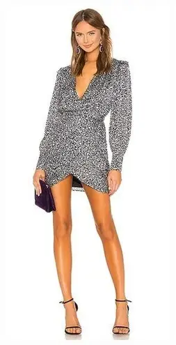 L'Academie  The Joyce Mini Dress in Abstract Cheetah