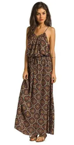 Flynn Skye Revolve Maxi Tank Dress in Black Floral Size 1 Small