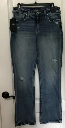 Silver Jeans Co. Avery Slim Bootcut Women's Denim Jeans in Indigo Size 32 X 33 Blue