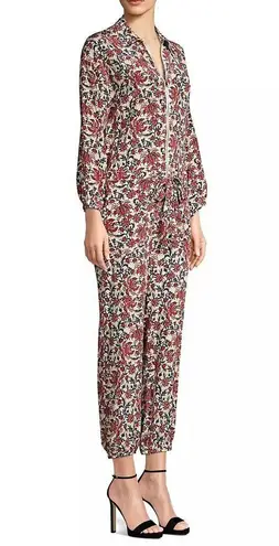 Robert Rodriguez Women's Taylor Floral Cropped Floral Shirt Jumpsuit Size 4