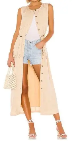 Tularosa  khaki Giana Vest duster dress