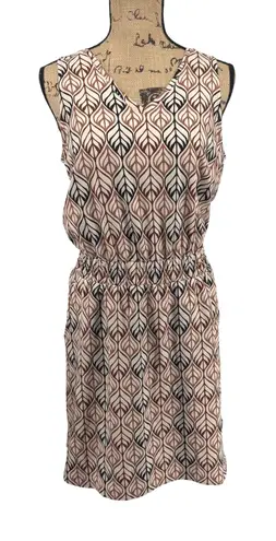 KAVU Ensenada Earth Deco Sun Dress Sz S Sleeveless V-Neck Travel Outdoor Active