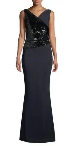 Chiara Boni La Petite Robe Hilaria Sequin Maxi Gown In Black