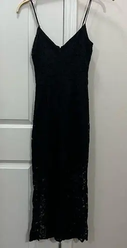 TALULAH La Maison  Black Lace Closer To You Midi Dress Size XS $280