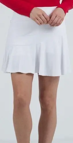 IBKUL Flounce Golf/Tennis Athletic Skort UPF 50+ ~ Size XL 💚🍄 White