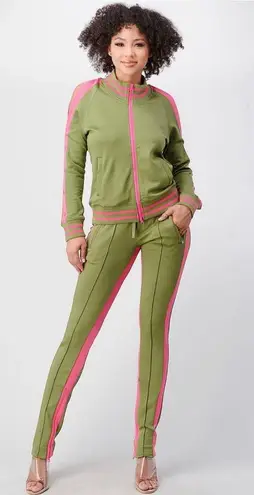 Ariya Jeans Aryia’s Cotton Cold Shoulder Jogger Set