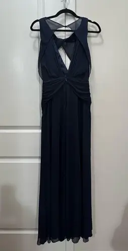 Badgley Mischka Navy Blue Petunia Gown Size 6 US $795