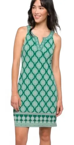 Magnolia Grace Jade Green Alhambra Knit Halter Dress Womens Large Sleeveless