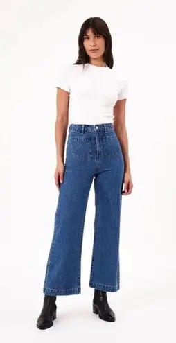 Rolla's Rolla’s High Rise Wide Leg Sailor Jeans in Ashley Blue Medium Wash Size 24 Waist